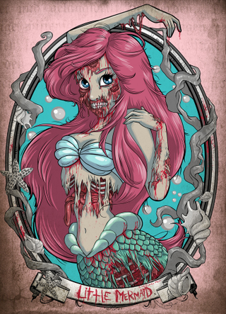 Illustration for article titled These zombie Disney Princesses are downright childhood-ruining